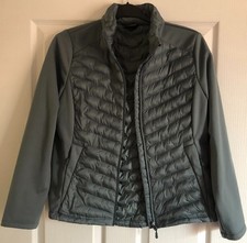 32 Degrees Heat grey with green tint zip gastening jacket size M