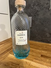 Empty Isle Of Harris Gin Bottle. Blue. Wedding. Crafts. 