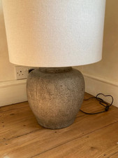 Extra large black ceramic table lamp