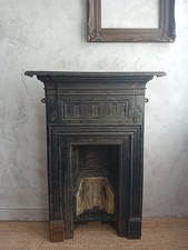 Coalbrookdale Fireplace Cast Iron Bedroom Small Cottage Antique C19th England