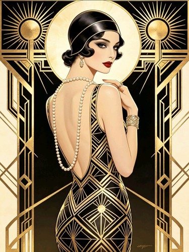 Art deco 1920s - , lady