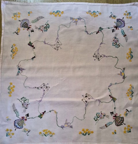 Vintage linen embroidered - vintage,