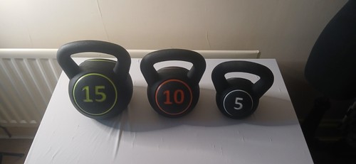 3pcs kettle bell set 5kg - kettle,