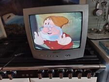 Retro Bush 14inch Colour  TV Gaming VHS Scart  DVB No Remote 1494D