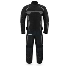 Mens Motorcycle Racing Suit Motorbike Riding Waterproof Armoured Textile Jacket