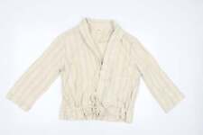 My Sunday Morning Womens Beige Jacket Blazer Size M
