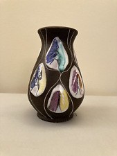 West German 1960s Vase Kongo pattern by Bodo Mans