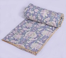 Indian Floral Twin Kantha