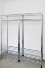 IKEA OMAR SHELVES X2 CLOTHES RAIL WARDROBE 