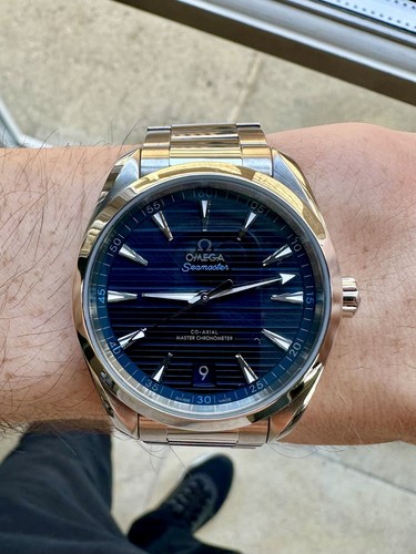 Omega aqua terra 41mm blue - omega,