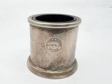 ANTIQUE SILVER PLATE HEAVY HOTEL WARE GEORGE DRAGON HOTEL BALDOCK POT CRUET SALT