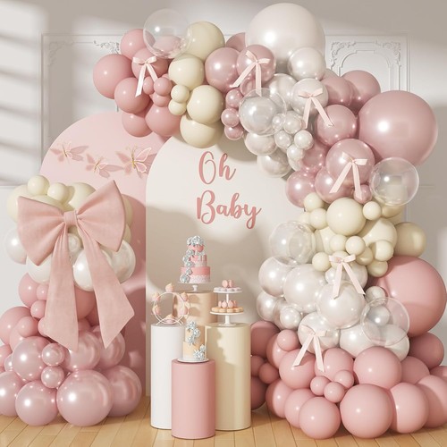 Pearl dusty pink balloon - dusty,