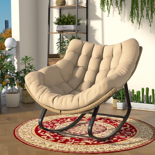 Oversized cushioned rattan - oversized,