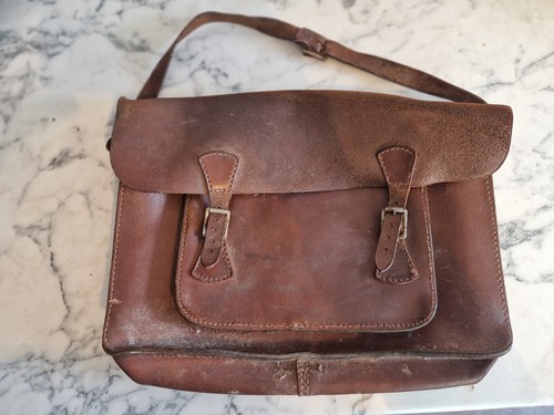 1950s brown leather - 1950s, school