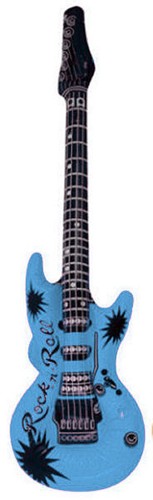 Inflatable baby blue guitar - baby,