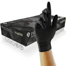 PRO.TECT Black Nitrile gloves -Heavy Weight Industrial Automotive Gloves BOX 100