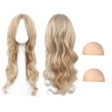 Long Blonde Wave Wigs - 27"