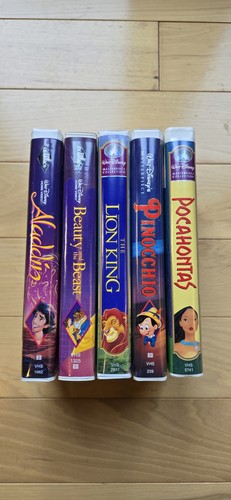 Disney vhs lot - vhs, aladdin