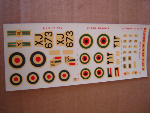 Vintage airfix decals - vintage, for