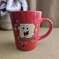 Spongebob squarepants red mug - spongebob,
