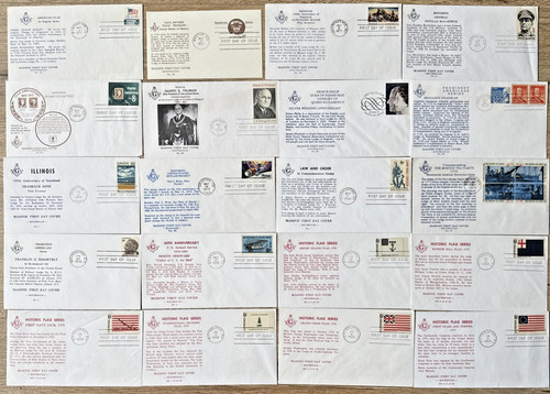 Masonic first day covers - covers,
