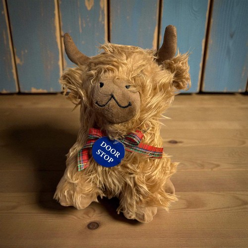 Highland cow shaggy door - cow,