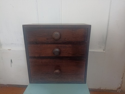 Small vintage wooden desktop - small,
