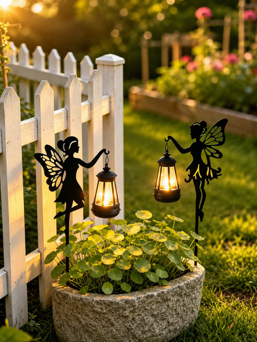 Fairy silhouette garden - 2x,