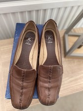 K by Clarks Shoes Tan Leather UK 5.5 EU 39 