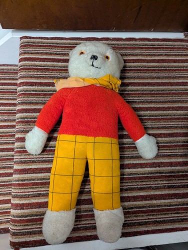 Vintage rupert bear - vintage, plush