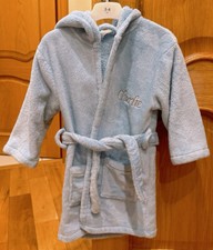 Babies ‘My First Years’ Robe/dressing gown boys personalised ‘Charlie’ Age 2-3