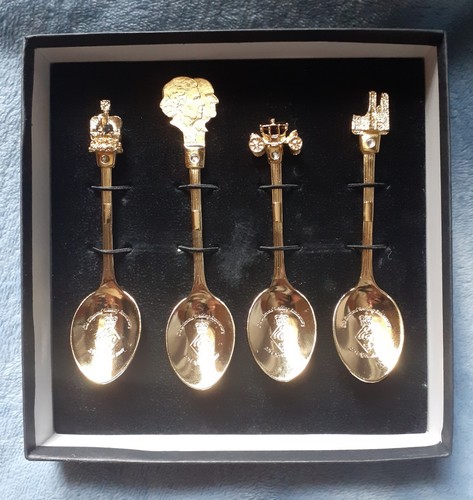 Gold plated spoons - gold,