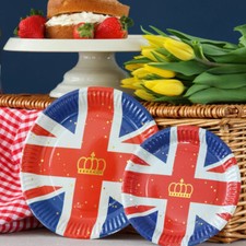 Union Jack 7'' Paper Plates 10