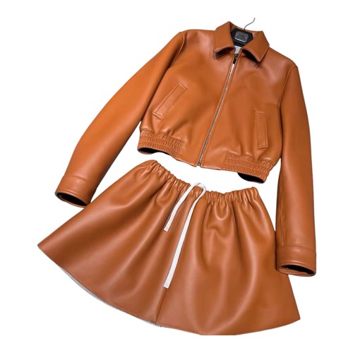 Women tan brown genuine - brown,
