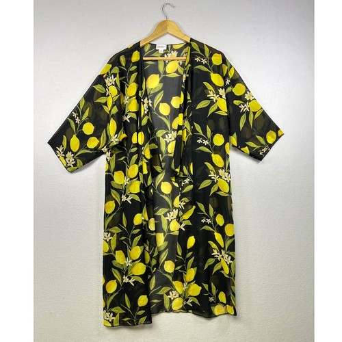 Lularoe black lemon print - lemon,