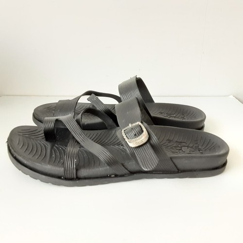 Kuailu sandals black rubber - black,