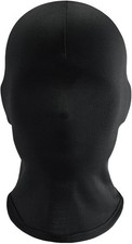 Black mouth hole bondage head - black,