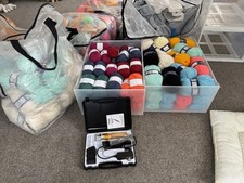 Tufting Equipment, Frame, 2 Guns, Wool, Cloth, Lot Workshop Set Up Bundle 