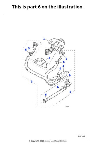 Jaguar clip wiper - 5x, &