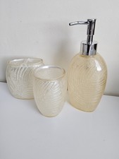 Matching Soap Dispenser,  Toothbrush Holder & Tumbler Set