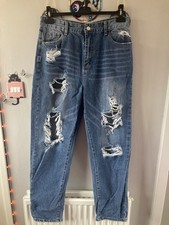 Denim Ripped Jeans Blue, Size