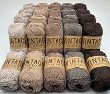 Vintage Cotton Colourways Bundle Knitting Crochet Yarn - 25x100g Balls / 2.5kg
