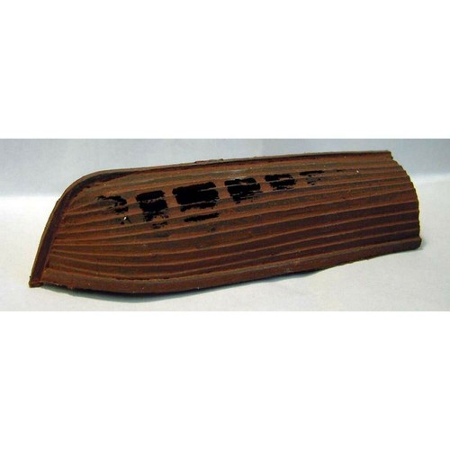 Rotten rowing boat holes - rotten,