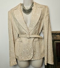 WISH womens gold brocade