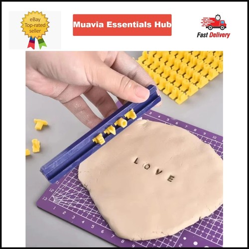 Clay letter stamps set - letter,