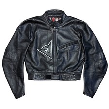 Vintage Dainese Leather Motorcycle jacket size (EU50/M) Biker Riding Black
