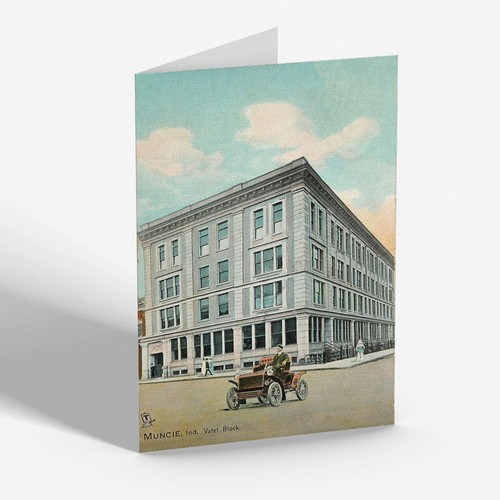 Notelet vintage indiana - vintage, usa