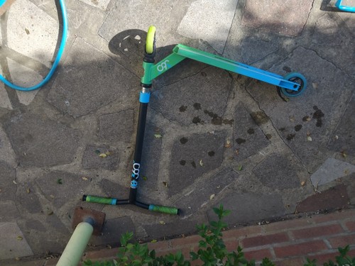 360 stunt scooter green - green, blue