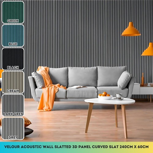 Velour acoustic wall slatted - acoustic,