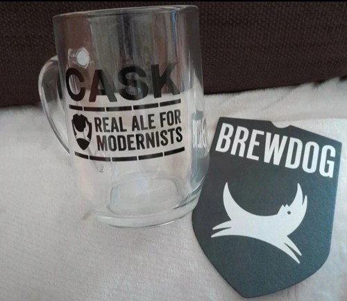 Brewdog cask ale - ale, glass
